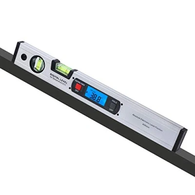 Imagen de RISEPRO nivel de torpedo digital 42 cm, inclinómetro, medidor ángulo burbuja, base magnética, retroiluminación