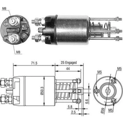 Imagen de Interruptor magnético, motor de arranque MAGNETI MARELLI 940113050460