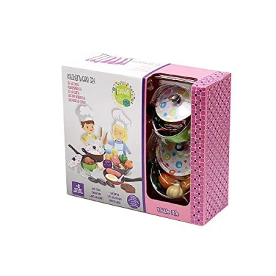 Imagen de Tachan Set Menaje de Cocina Metálico Colores, 3 años a 6 años, 22 Piezas (780CS007) , color/modelo surtido