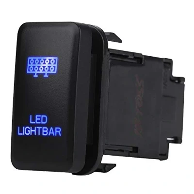 Imagen de Barra de luces LED Interruptor basculante ENCENDIDO APAGADO Luz LED, 12V Azul Auto Car On Off Para Hilux Landcruiser VIGO(LED LIGHT BAR Pattern)