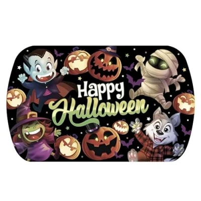 Imagen de Fiestas GUIRCA Bandeja de Monstruitos Reutilizable (39x24 cm) Decoración Mesa para Halloween Terroríficas Ideal Eventos Multicolor