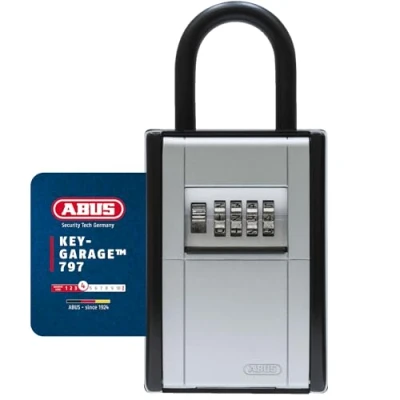 Imagen de ABUS KeyGarage 797 Caja para llaves con soporte de montaje o pequeños objetos valor negro plata