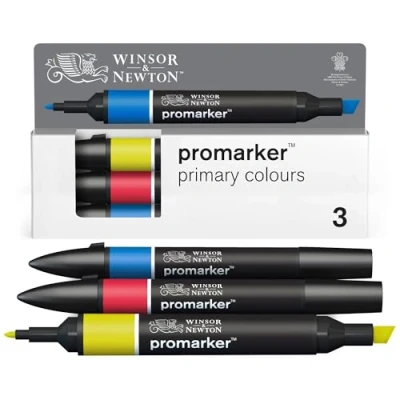 Imagen de Winsor &amp; Newton Promarker, Set de 3 Colores Primarios
