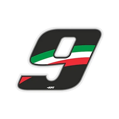 Imagen de 4R Quattroerre.it 13169 Número Raza 9 Medio, Italia Tricolor, 100 x 130 mm