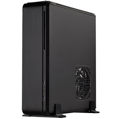Imagen de SilverStone SST FTZ01B Carcasa de Ordenador Fortress Mini ITX para Juegos Alto Rendimiento, Negro
