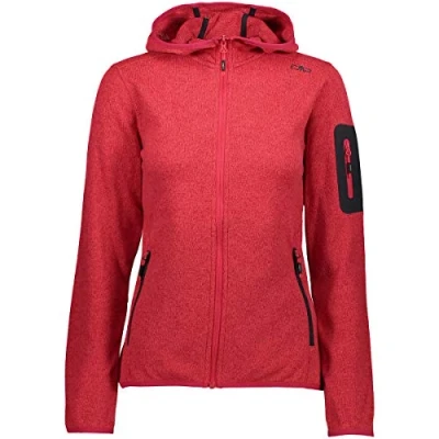 Imagen de CMP Chaqueta de mujer Knit Tech con capucha fija, Coral hibisco, XXL