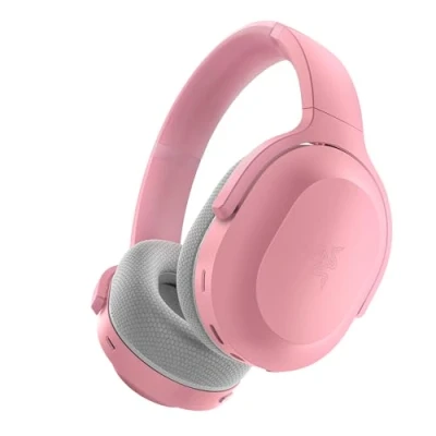 Imagen de Razer Barracuda Auriculares Inalámbricos para Móvil y Juegos Multiplataparama (Modos Dobles SmartSwitch, Micrófonos con Cancelación de Ruido, TriForce Driver 50mm) Quartz Rosa