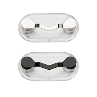 Imagen de 2 Piezas De Marcos Magnéticos Para Gafas, Soporte Clip Magnético Gafas Acero Inoxidable, Broche Magnético, Adecuado Toda La Ropa.