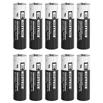 Imagen de EEMB ER14505 AA 3.6V Lithium Batería Li SOCL₂ No Recargable SB AA11 LS14500 TL 5903 SL 360 S7 400 ER14500 para Agua Medidor de Electricidad Gas PLC Equipo Instalación(10)