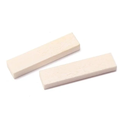 Imagen de Alnicov 2 tuercas de hueso guitarra en blanco 52 mm x 10 6 para acústica y clásica.