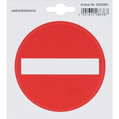 Imagen de Meister Símbolo adhesivo/Pegatina/Señalización/Rótulo informativo/Placa para puerta/Señal de prohibición/Cartel advertencia/Rotulación territorios y comercial, 500960