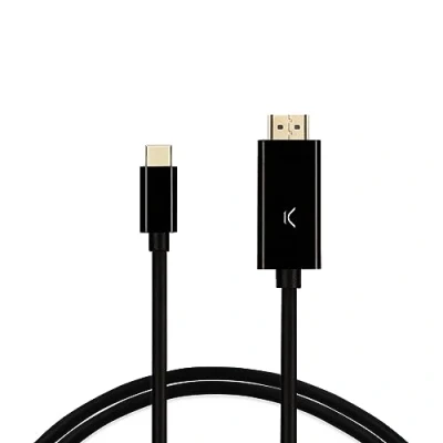 Imagen de Cable Adaptador Usb c A Hdmi Ksix, 60hz, Resolución Vídeo 4k, 2m, Negro