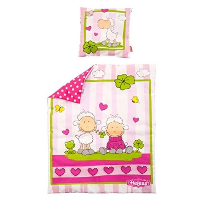 Imagen de Heless 4000 Manta para muñeca &quot;Oveja de la suerte&quot;, aprox. 45 x 35 cm, con almohada 16 cm
