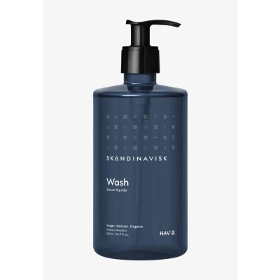 Imagen de Skandinavisk HAV Lavado de manos y cuerpo, agua salada (espolvoreada) algas marinas, espino blanco rosa playa, 500 ml