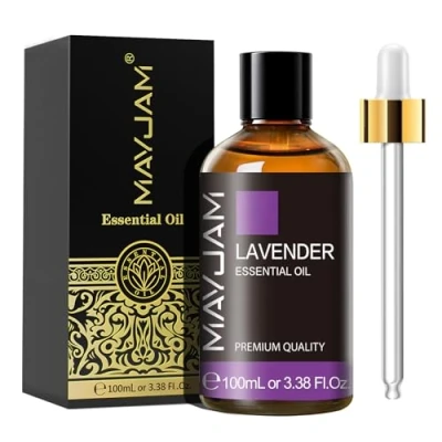 Imagen de MAYJAM Aceite Esencial de Lavanda 100ml, para Difusor, Humidificador, Bricolaje, Hogar, Accesorios