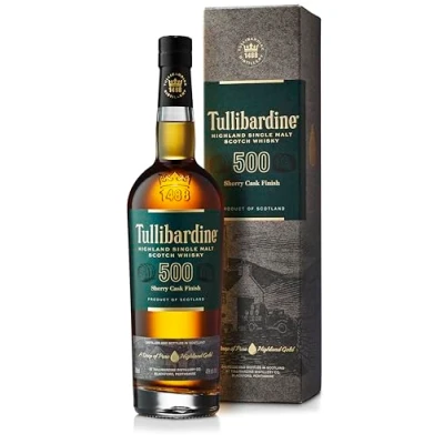Imagen de Tullibardine 500 Sherry Finish Highland Single Malt Scotch Whisky 43% Vol. 0,7l in Giftbox