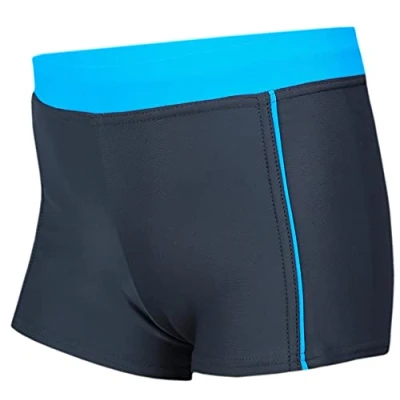 Imagen de Aquarti Bañador para Niño con Ribetes Laterales, 024 Negro/Rojo, 122
