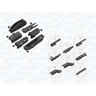Imagen de Limpiaparabrisas Magneti Marelli 000713617560 560mm OPEL: Astra H Hatchback, Zafira B, GTC, FORD: Focus 2, FIESTA 6, Ecosport Mk2