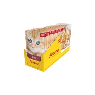 Imagen de Josera Paté Kitten, 16 x 85 g, Comida para Gatos sin Cereales con Pollo, Zanahoria y Aceite de salmón, húmeda súper Premium en Crecimiento, Paquete