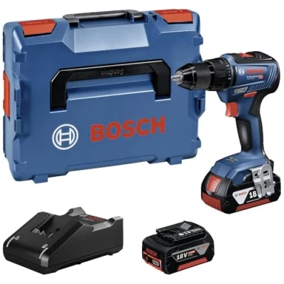 Imagen de Bosch Professional GSR 18V 55 Atornillador a batería (2 baterías x 4.0 Ah, 18V, Nm, en L BOXX)