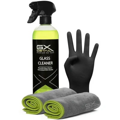 Imagen de GxDetail Limpia Cristales Glass Cleaner Base de Alcohol Triple Acción Limpia, Desengrasa y Abrillanta Profesional para Coche Sin Marcas Formulado con (500 ml.)
