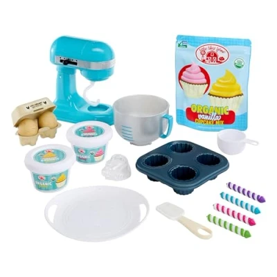 Imagen de Little Tikes Creative Chefs Baker’s Kit con Arena Especial de Juego Make It! Mix, 18 Accesorios, Panadería Realista para Niños y Niñas a Partir 3 Años, NO Comestible