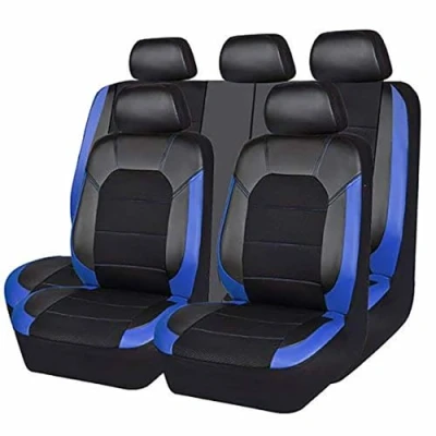 Imagen de CMQISHAN Fundas Asientos Coche para Citroen C4 I 2004 2005 2006 2007 2008 2009 2010 2011, 9 Piezas Delanteros y Traseros Juegos de Cubreasientos Protección, Funda Asiento Coche, Accesorios