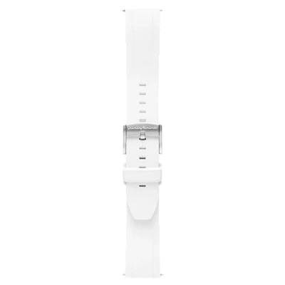 Imagen de Pininfarina FKM Correa de caucho fluoroelastómero 22 mm para reloj inteligente Senso Hybrid con Hebilla acero fácil abrir Resistente al agua Blanco