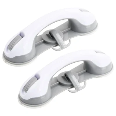 Imagen de Volumoon 2pcs Agarraderas Baño para Mayores, Asa Ventosa Seguridad Antideslizante, Agarrador Ducha Seguridad, Ayuda Movilidad Personas Niños Ancianos Minusválidos, Bañeras, Ducha, Inodoro