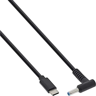 Imagen de InLine® Cable de carga USB tipo C a HP Notebook (redondo/pequeño), 2 m