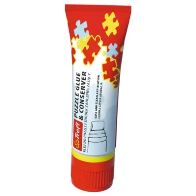 Imagen de Trefl Conservador, Conecta y Protege Las Piezas, Tubo con Esponja para Aplicación Cómoda, Capacidad 86g, Color Pegamento Puzzle (90721)