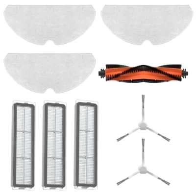 Imagen de Dreame Kit de accesorios D9 Max/F9 Pro: Saca el máximo partido a tu limpieza con 1x Cepillo principal, 2x Cepillos laterales, 3x Filtros y Paños fregona Original compatible