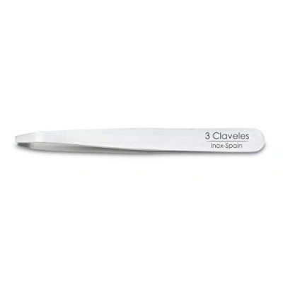 Imagen de 3 Claveles 12262 Pinza depilar cangrejo 10 cm inoxidable