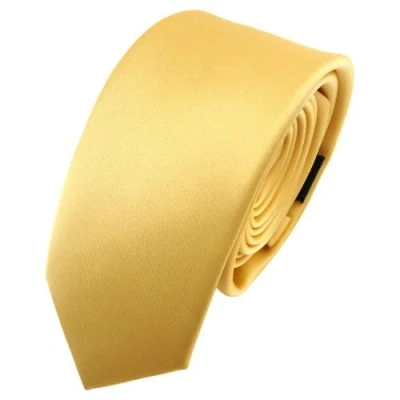 Imagen de TigerTie corbata estrecha amarillo dorado monocromo