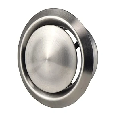 Imagen de Ø 125mm Difusor de la Ventilación y Extraccion Aire Para Pared Techo, Acero Inoxidable