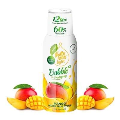 Imagen de Light Bajo en carbohidratos Jarabe de fitness FruttaMax Azúcar Cero Con Stevia 50% contenido fruta 500ml (Mango Light)