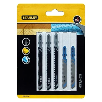 Imagen de STANLEY STA27030 XJ Juego de 5 hojas HCS/HSS. Para distintos cortes en madera