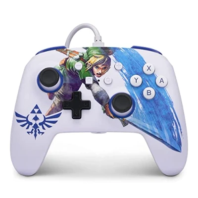 Imagen de Mando con cable mejorado PowerA para Nintendo Switch Master Sword Attack