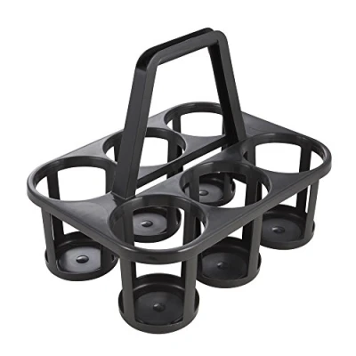 Imagen de Portabotellas para hasta 6 botellas, Plástico resistente (PP), 34 x 26 28 cm, Grafito