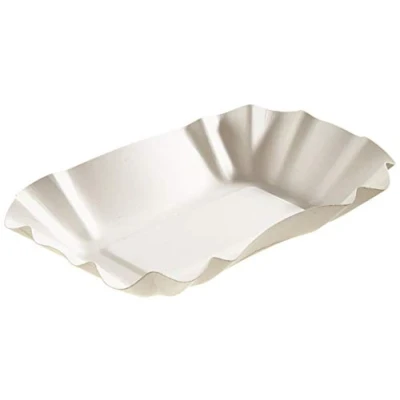 Imagen de Papstar 11303 250 Pappe Concha Oval (9 x 14 3 cm), Color Blanco