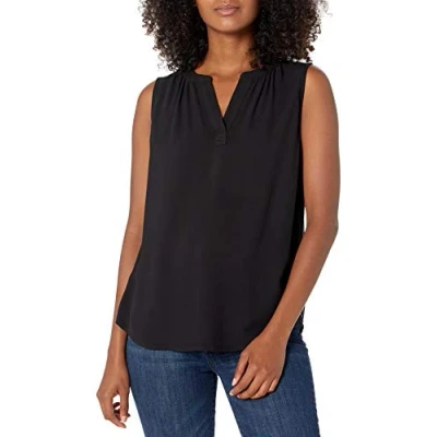 Imagen de Amazon Essentials Camisa Tejida sin Mangas Mujer, Negro, XS