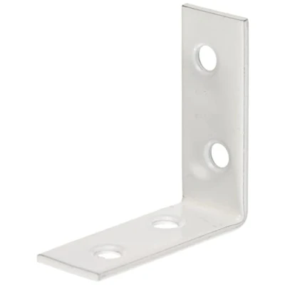 Imagen de Alberts 336684 Escuadra de silla, Recubrimiento plástico blanco, 40 x 15 mm, Juego 12