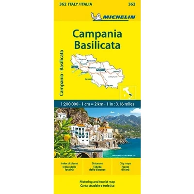 Imagen de Plano Campania, Basilicata (11362): Straßen und Tourismuskarte 1:200.000 (MAPA LOCAL)