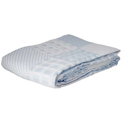 Imagen de VIALMAN Colcha Bouti Ligera Sofia 21 para Cama Individual de 90 cm Tamaño 180 x 270 cm, Color Azul