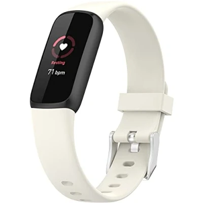 Imagen de Shieranlee Pulsera de Repuesto Compatible para Fitbit Luxe Activity Tracker Pulseras QuickFit Silicona Premium,Talla pequeña