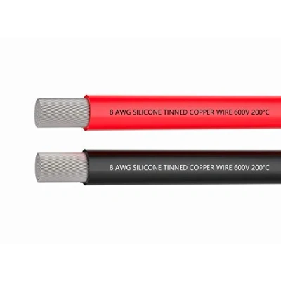Imagen de cable de alimentación toufeng 8,37 mm² cuadrados, batería [1,5 metros negros y 1,5 rojos] 8 hilos cobre enlatado AWG 1650, soldadura rápida