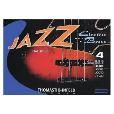 Imagen de Thomastik cuerda Re .056 núcleo redondo de acero, entorchado plano níquel escala corta 32&quot; JF32056 para bajo eléctrico Jazz juego JF324