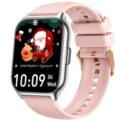 Imagen de ZOSKVEE 2,0 Reloj Inteligente Mujer Hombre con Llamada, Smartwatch Presión Arterial Ritmo Cardíaco Pulsómetro Whatsapp Notificación Podómetro, 100+ Modos Digital