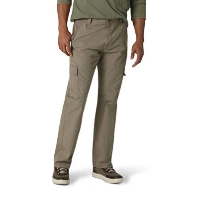 Imagen de Wrangler Authentics Men&#039;s Classic Twill Relaxed Fit Cargo Pant, Military Khaki Ripstop, 34 x 32