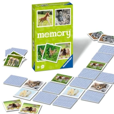 Imagen de Ravensburger Memory® Animal Baby Bag, Animales, Crías de Juego Mesa, Memory, Juegos Memoria, niños +3 años, 3 Educativo